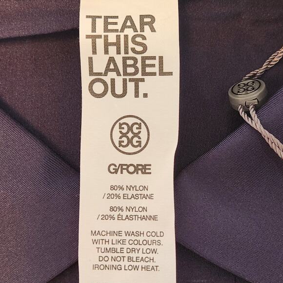 NWT G/FORE Golf Polo Shirt Tech Pique Quarter Zip Perforated in Twilight, sz L - Picture 7 of 12